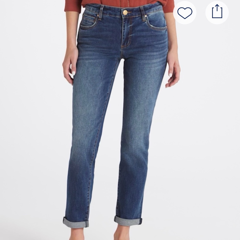 Kut from the Kloth Dark Blue Straight Leg Jeans